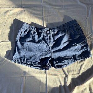 Patagonia pull on hemp cotton navy shorts - L